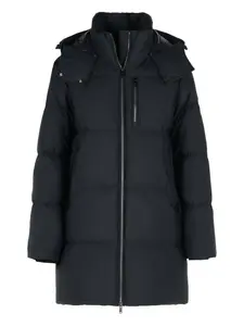 Куртка с капюшоном и отделкой из искусственного меха Moose Knuckles, черный