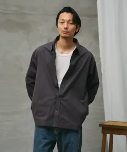 Рубашка-куртка из хлопчатобумажной саржи с карманом Colony 2139, цвет Charcoal Gray