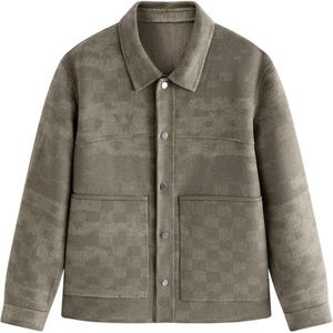 PEACEBIRD MEN Куртка мужская зимняя Branch коричневая с лацканом Moderate