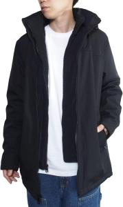 Calvin Klein Mens Водонепроницаемое и ветрозащитное пальто с капюшоном от Calvin Klein Men's осень-зима, Transitional Black