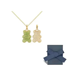 Apm Monaco YUMMY Alloy Necklaces Unisex Green/Gold
