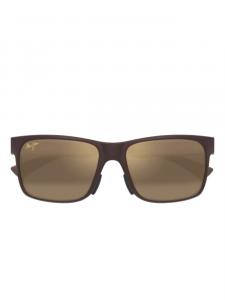 Солнцезащитные очки в прямоугольной оправе Maui Jim, коричневый