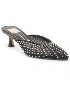 Женские туфли-мюли Cleo с острым носком и имитацией жемчуга Dolce Vita, Onyx Lace Mesh