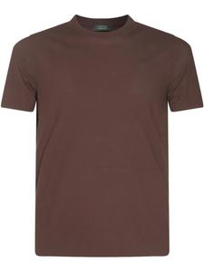 Футболка из хлопка Zanone, коричневый