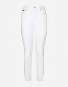 Белые джинсы из денима audrey Dolce & Gabbana, мультиколор