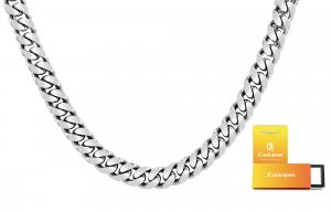 Титановая стальная цепь унисекс Cooraree, серебро