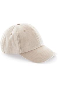 Низкопрофильная винтажная кепка в джинсовом стиле Beechfield, бежевый