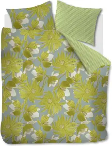 Комплект постельного белья Мако-сатин Melodi, зеленый, размер 200x200+2x80x80 Oilily