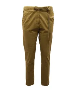 Зеленые брюки Angelina из смесовой хлопковой ткани. White Sand, зеленый