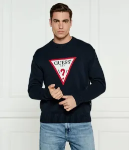 Свитер regular fit Guess Jeans, темно-синий