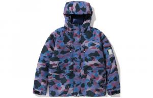 Пальто свободного кроя BAPE Grid Camo Fish Tail A Bathing Ape, черный