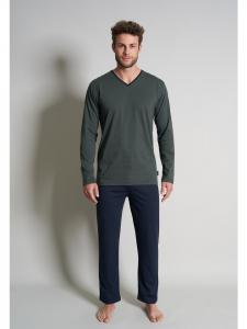 Tom Tailor Пижама "Невада" в зеленую и темную полоску