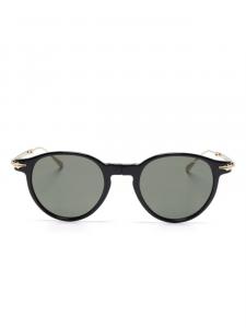 Солнцезащитные очки в круглой оправе Montblanc, черный