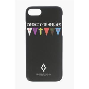 Чехол для iPhone с тиснением и принтом «ФЛАГИ СТОРОНЫ 7» Marcelo Burlon, Black