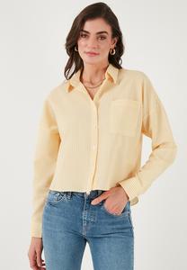 Блузка на пуговицах LELA, желтый