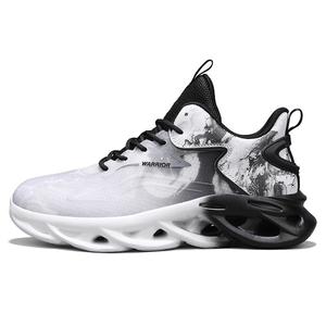 Баскетбольные кроссовки с высокой амортизацией и износостойкостью для мужчин WARRIOR, Beige White Green Orange