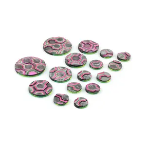 Армейский набор — Hextile L Firebases — флюро-розовый, Miniature Bases (Battle Kiwi)