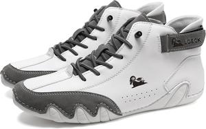 Ботинки Vogany для женщин и мужчин, чукка на щиколотку, унисекс, повседневные, нескользящие, водонепроницаемые и дышащие, на шнуровке, высокие, легкие, для прогулок на улице, кроссовки Generic, White Grey