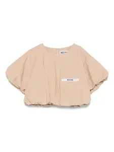 Футболка с логотипом Moschino Kids, нейтральный