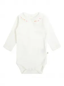 Боди с вышитым воротником Bonpoint, белый