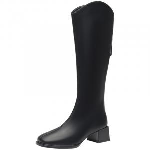 Сапоги женские, корректирующие голень, высота 4,8 см DUSTO, Black