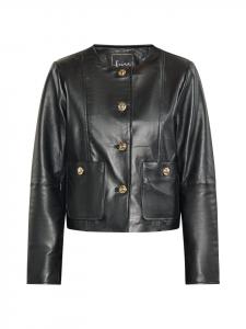 Кожаная куртка faina, черный