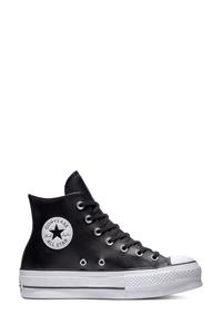 Высокие кожаные кроссовки Chuck Taylor на платформе Lift Converse, черный