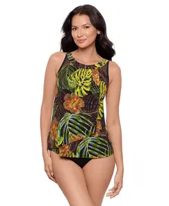 Женский топ-танкини Sunset Islet Ursula с утягивающим эффектом на косточках Miraclesuit, мультиколор