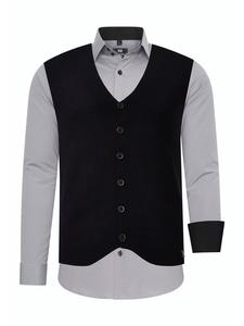 Rusty Neal Комплект из рубашки и жилета (2 шт.), серый цвет