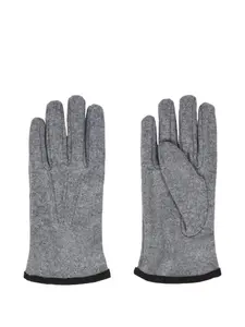 Меланжевые перчатки Boggi Milano, серый