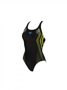 Купальник Arena Badeanzug W Heartbeat Swim P, желтый