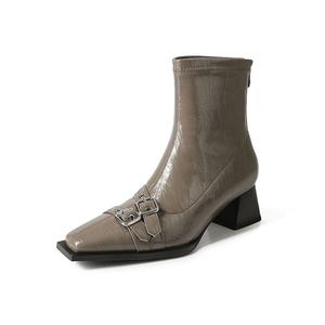 Echo&yolo Ботильоны женские, черные/хаки