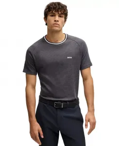 Мужская футболка свободного кроя с логотипом Hugo Boss, синий