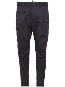 DSQUARED2 зауженные брюки карго, синий