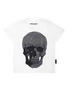Футболка Strass Skull Philipp Plein, белый
