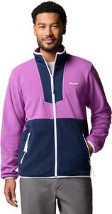 Columbia мужская флисовая толстовка Sequoia Grove с молнией, Razzle/Coll Navy