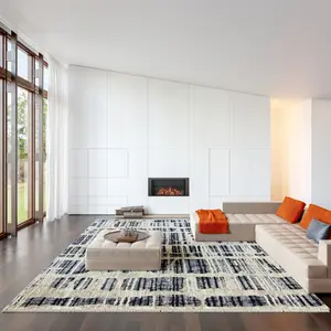 Ковер Lafayette Abstract Striped Area Rug nuLOOM, 152x239 см, темно-синий