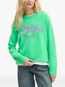 Свитер с круглым вырезом From Future, зеленый