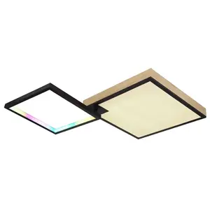 Светильник LED потолочный JACKY LED-модуль 1 шт. Потолочная лампа/квадрат/гостиная/спальня/элегантная/поворотная/наклонная Globo Lighting, черный