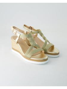 Сандалии на плоской подошве Regarde le Ciel, золотой