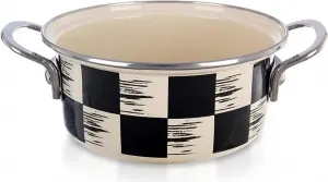 Эмалированная кастрюля ШАХМАТНАЯ ДОСКА 18 см, 1,5 л Orion
