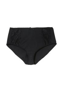 Трусики-Брифы с слегка прозрачным кружевом Sheego, черный