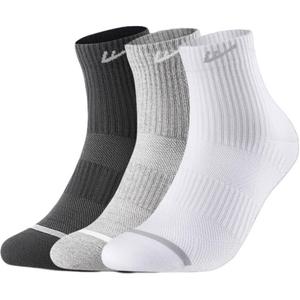Унисекс носки Mid Calf WARRIOR, 3 pack (черный, белый, серый)