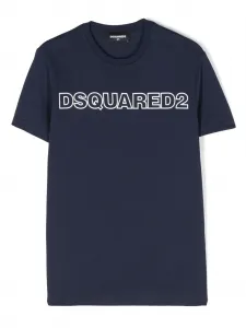Футболка с логотипом DSQUARED2 KIDS, синий