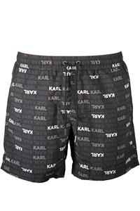 Мужские плавки Karl Lagerfeld Beachwear пляжные с надписями, черный