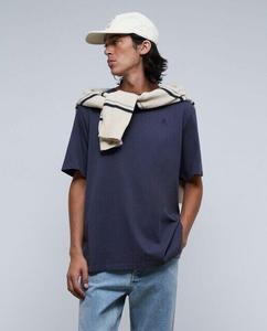 Мужская футболка с короткими рукавами и вышивкой черепа Scalpers, синий