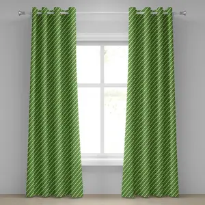 Геометрическая штора на люверсах ABAKUHAUS с традиционным ирландским полосатым узором С Днем Святого Патрика, декоративная двухпанельная штора, 280 см x 225 см, цвет лаймовый/темно-зеленый Abakuhaus