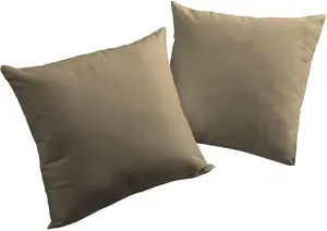 Вирт декоративная подушка "Ньюбери", чехол на подушку без наполнения, 2 шт Wirth 40х40 см, цвет schlamm + unifarben