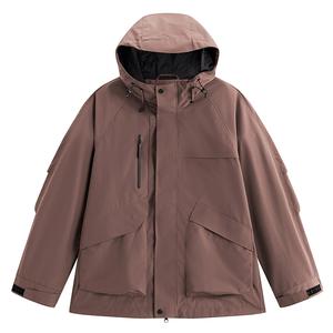 PEACEBIRD MEN Куртка мужская Dark Chocolates 1 с капюшоном Moderate Workwear