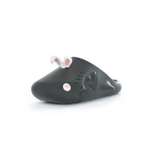 HelloSlippers Sharkicks Mule Rabbit, закрытые тапочки унисекс черные, цвет Black